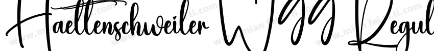 Haettenschweiler W99 Regular字体转换